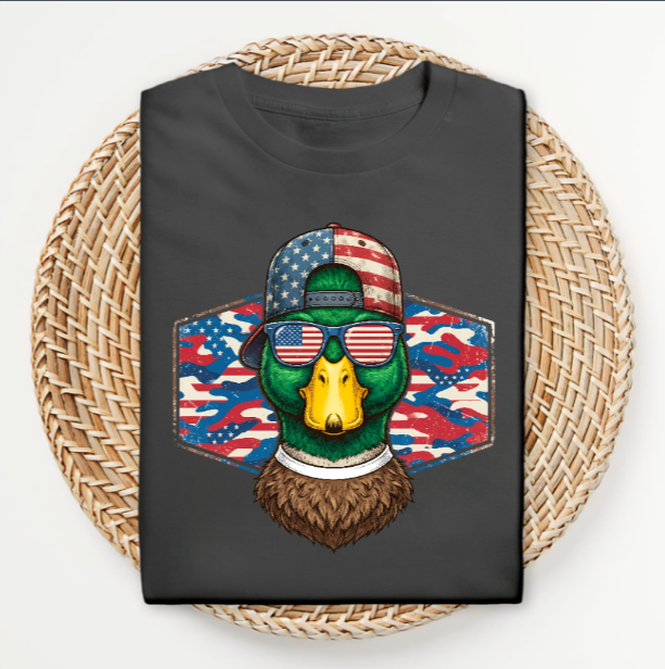 Patriotic hunting graphic tee